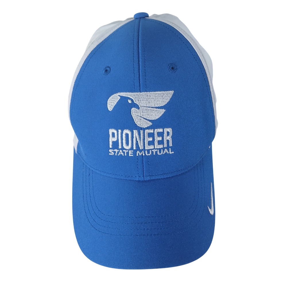 Pioneer‎ State Mutual Nike Golf Hat Blue White Adjustable Baseball Cap